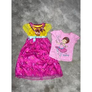 Fancy Nancy 2T Bundle Dress T Shirt Girls Toddler Clothing Pink
